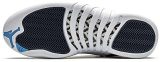 Jordan Air 12 Retro Men's Shoes White/French Blue/Metallic Silver/Varsity Red