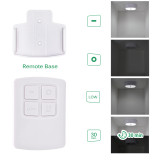 Wireless Remote Control LED Under Cabinet Puck Lights Battery Powered LED Night Lights Controlled with RF Remote, Dimmable and Timer Functions Strong Magnets, 3 Lamps and 1 Remote