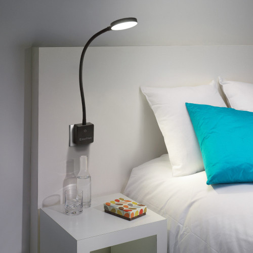 Plug In Wireless Remote Operated Dimmable Led Wall Night Light Led Desk Light Bedroom Lamp Natural White Lighting 5000k 4w 350lm European Power Plug 2 Lamps And 2 Remotes By Enuotek