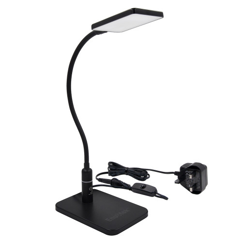 Touch Dimmable Black Led Desk Lamp Flexible Metal Led Table