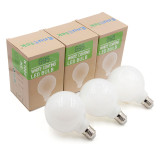G95 Large Globe Edison E27 LED Energy Saving Light Bulbs 6W Omnidirectional Warm White Lighting 3000K with Glass Lamp Shade Replace 60W Incandescent Lamps 3 Pack