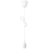 White Multi LED Hanging Pendant Light Lamp Kit with G95 LED Globe Light Bulb Cool White Lighting Maximum 168CM Adjustable Height 1 Lamp and 1 LED Bulb