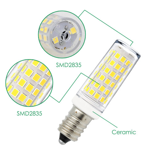 11w 1000lm Led E14 Ses Small Capsule Corn Light Bulbs Mini Lamp Bulbs Cool White 6000k Ac220 240v Much Brighter Than 60w Incandescent Halogen Candle Light Bulb 6 Pack By Enuotek