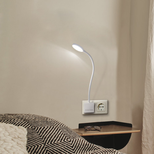 Dimmable Plug In Led Wall Light Swing Arm Bedside Night Lamp With Dimmable Plug In Led Wall Light Swing