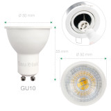 Super Bright Dimmable LED GU10 Spotlight Accent LED Spot Light Bulbs 7W 650Lm Warm White 3000K AC185~265V Replace Halogen Lamp 6 Pack