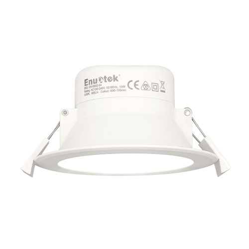 10w Recessed Led Ceiling Lamp Downlight Cool White Lighting 5000k Cut Φ90 105mm 100 240v Ip44 Dampproof For Kitchen Bathroom 1 Pack By Enuotek 10w Recessed Led Ceiling Lamp, Recessed Bathroom Ceiling Light Fixtures