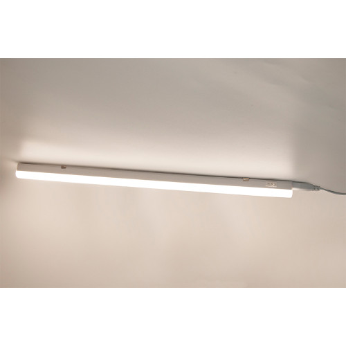 Connectible Hardwired 9w Kitchen Led Lighting Bars Under Cabinet Hard Strip Lamps 4000k Neutral White Lamp Length 573mm With British Power Plug Pack Of 2 By Enuotek - Strip Light Bulb For Kitchen Ceiling