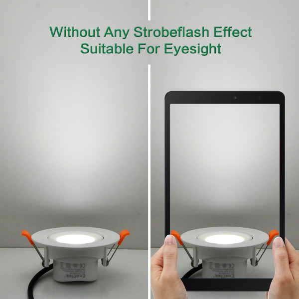 Directional 6W LED Recessed Ceiling Lights Halogen Replacement Small