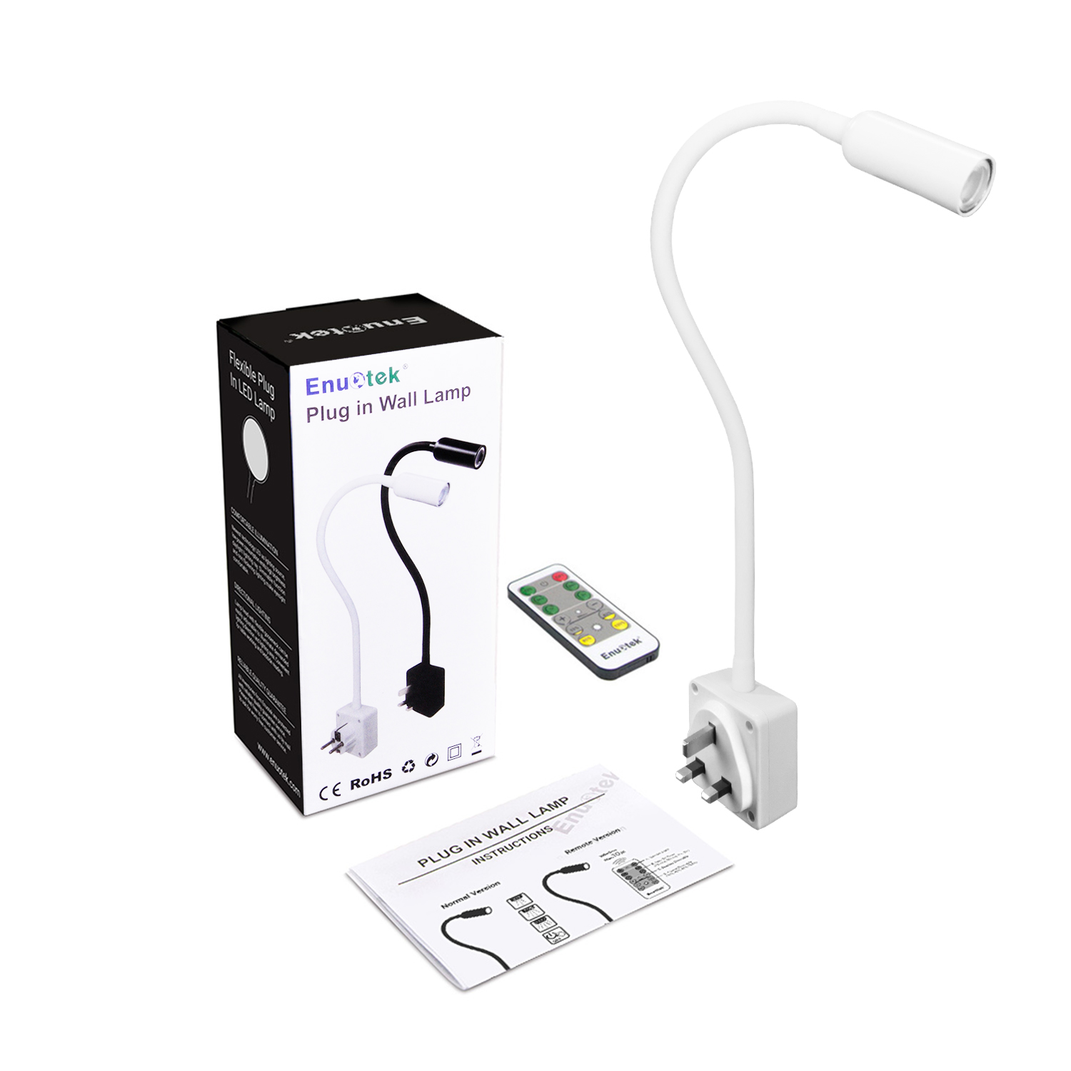 remote control reading lamp