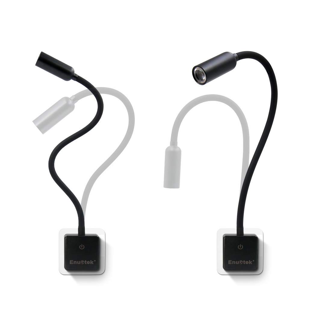 Plug In Dimmable LED Wall Spot Light Flexible LED Reading Spot Lamp