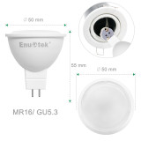 7W MR16 LED Spot Light Bulbs 60W Halogen Light Bulb Replacement 120° Beam Angle Cool White 5000K 12V AC DC GU5.3 Bi-Pin Base Not Dimmable Replace 60W Halogen Lamp 6 Pack