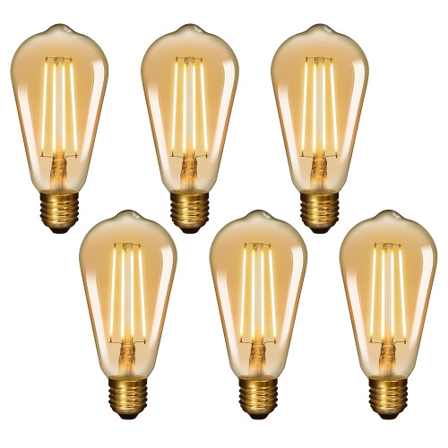 Vintage St64 Led Filament Edison Style Pendant Hanging Lamp Light Bulbs Warm White 2400k With Vintage St64 Led Filament Edison Style, Edison Style Lamp