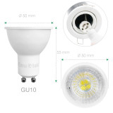 7W GU10 LED Spotlights LED Spot Light Bulbs 3 Steps Dimmable for ON/ OFF Switch Cool White 6000K 100%-40%-15% Brightness 38° Wide Beam Angle Replace 60W Halogen Lamp 6 Pack