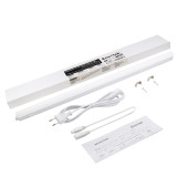Connectible T5 9W LED Under Cupboard Light Tube Kitchen Worktop Lamp Neutral White 4000K Length 573MM with European Power Plug Replace T5 Fluorescent Light Fixture Pack of 1 Lamp by Enuotek