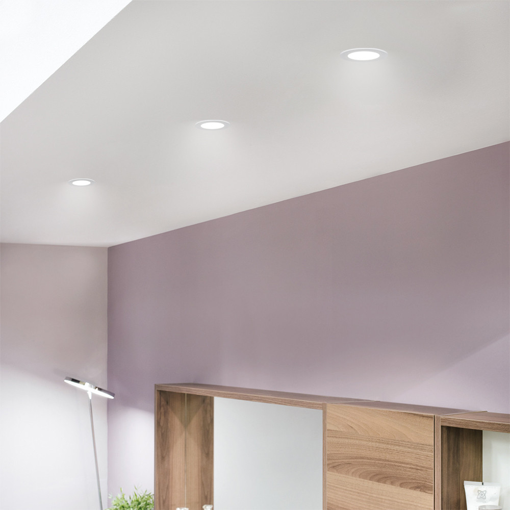 8W LED Small Recessed Downlights Recessed Ceiling Lights Warm Cool ...