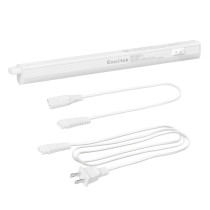 Connectible 5W LED Kitchen Under Cabinet Lamp Under Cupboard Light Tube Neutral White 4000K Length 325MM cETL Listed with Power Plug Replace T5 Fluorescent Light 1 Lamp by Enuotek