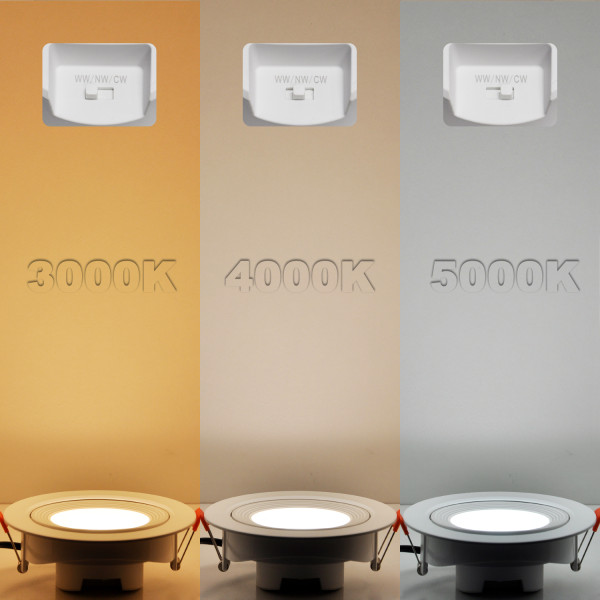 Square Angled 12W LED Recessed Ceiling Lamps Spot Lights Downlights 40