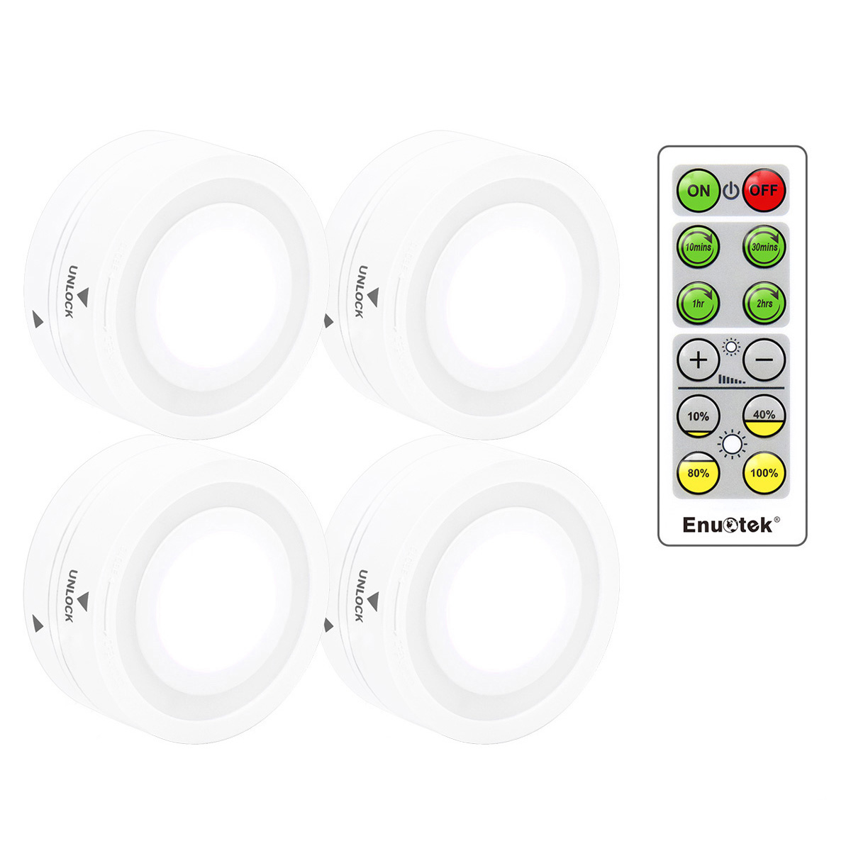 Remote Control Dimmable LED Puck Night Lights LED Lamps