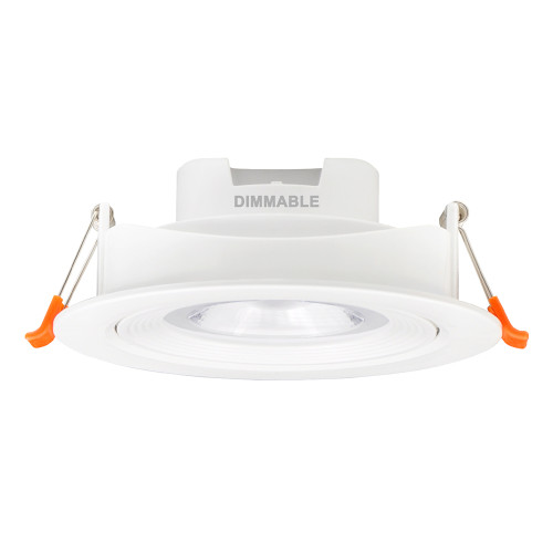Dimmable Angled 12W Sloped Ceiling LED Recessed Down Lights Directional LED Spot Lamps CCT Adjustable 3000K 4000K 5000K 40º Beam Angel Cut Hole Diameter 120-130MM 3 Pack