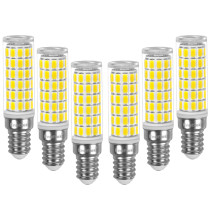E14 LED Corn Bulb 10W, 100W Incandescent Equivalent, 900Lm 6000K Cool White AC100-265V, Non-Dimmable SES 75X SMD5730 LED Bulb for Living Room, Office, Kitchen& Bathroom 6 Pack