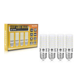 E27 LED Corn Light Bulb 7W Cool White 6000K 1200LM 230V Equivalent to 120W E27 Incandescent Halogen Bulbs, Edison Screw ES LED Cylindrical Lamp Bulbs Not Dimmable Pack of 4