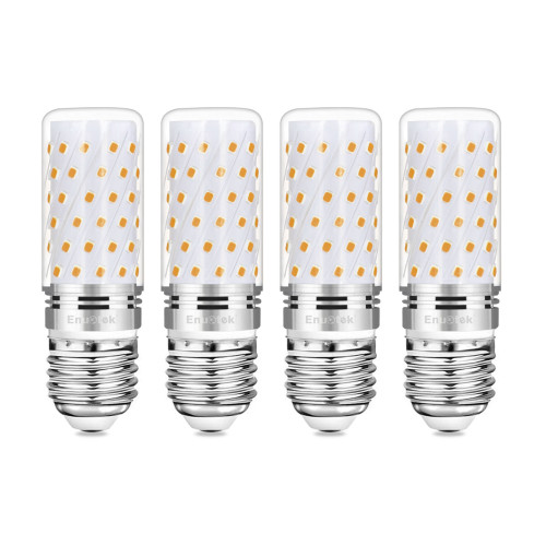 E27 LED Corn Screw Bulbs, 7W, 1200Lm, 120W Incandescent Bulbs Equivalent, 3000K Warm White, AC100-265V, Non-Dimmable Edison Light Bulb for Desk Lamp, Floor Lamp, Bedroom& Bathroom 4 Pack