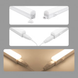 Connectible T5 9W LED Under Cupboard Light Tube Kitchen Worktop Lamp Neutral White 4000K Length 573MM with European Power Plug Replace T5 Fluorescent Light Fixture Pack of 1 Lamp