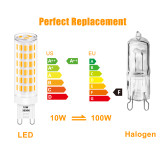 3 Pack G9 LED Corn Light Bulbs 10W 900Lm (100W T4 Halogen Replacement) SMD5730 3000K Soft Warm White Non Dimmable GU9 Bi Pin Base 120V for LED Chandelier Pendant Wall Ceiling Floor Lamps