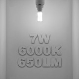 Dimmable G9 Bi-pin LED Bulbs 7W 650Lm 230V Replace 60W GU9 T4 Halogen Light Bulb Cool White 6000K 0~100% Brightness Adjustable 360° Beam Angle 6 Pack