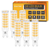 10W 900Lm G9 LED Small Corn Light Bulbs 6 Pack cETL Listed, 100W Halogen Lamp Equivalent SMD5730 Flicker Free Warm White 3000K LED Ceramic GU9 Bi Pin Base Bulbs Not Dimmable