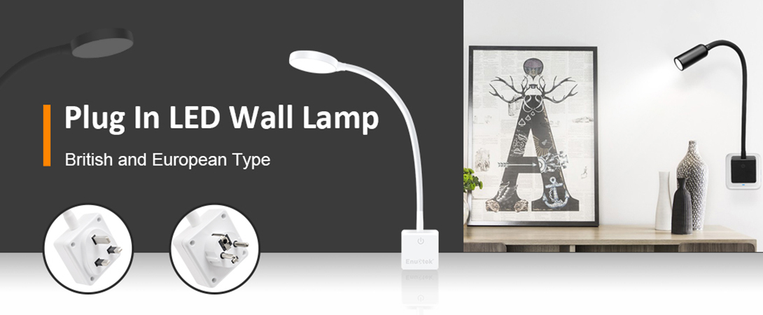 LED Plug In Wall Lamps from ENUOTEK