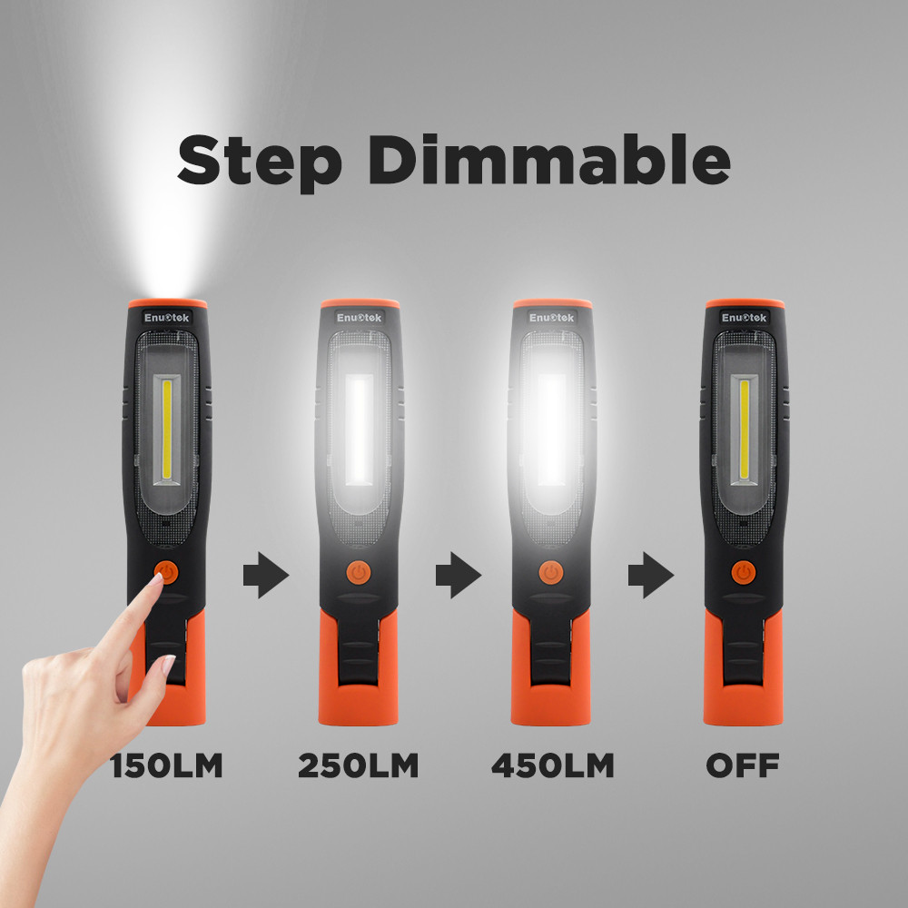 Rechargeable COB LED Work Light Cordless Magnetic LED Mechanics