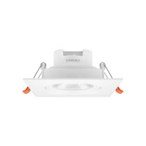 Angled Square Dimmable LED Recessed Downlights Ceiling Lights 10W 900Lm Retrofit Halogen Spotlight for Sloped Ceiling Warm Neutral Cool White Cutout Hole Diameter 90-100MM 3 Pack