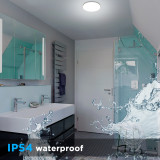 15W LED Bathroom Round Ceiling Light Fixture Ceiling Lamp Waterproof IP54 Diameter 22CM 1400Lm 3000K 4000K 5000K Lighting Color Selectable Not Dimmable Flush Ceiling Light