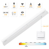 LED Bathroom Wall Lamp Above Mirror Under Kitchen Cabinet Light Fixture with Replaceable S14S 500MM 8W 700Lm LED Tube Light Bulb, Neutral White Lighting 4000K