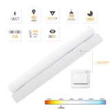 White LED Bath Mirror Wall Lamp Fixture Length 310MM with Replaceable S14S 5W 400Lm LED Light Tube ø30X 300mm, Neutral White Lighting 4000K Not Dimmable