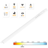 Hardwired 9W LED Under Cupboard Kitchen Worktop Light Tube Neutral White 4000K Lamp Length 23.2 Inch with Power Plug Replace T5 Fluorescent Light Fixture Pack of 1 Lamp