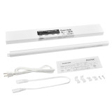 Hardwired 9W LED Under Cupboard Kitchen Worktop Light Tube Neutral White 4000K Lamp Length 23.2 Inch with Power Plug Replace T5 Fluorescent Light Fixture Pack of 1 Lamp