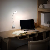 Dimmable Plug In LED White Wall Light Flexible Bedside Night Reading Lamp with Outlet Power Plug 4W Maximum Brightness 350Lm Neutral White Lighting 4000K for European Power Socket