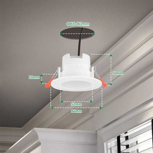 Dimmable Enuotek Recessed Led Ceiling Downlight For Bathroom And