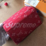 シュプリーム財布コピー 2020新品 LOUIS VUITTON supreme デニム二つ折長財布 男女兼用