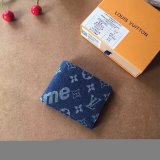 シュプリーム財布コピー 2020新品 LOUIS VUITTON supreme ズック二つ折財布 男女兼用