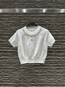 肌触り最高な 2026 シャネル 新作 半袖Tシャツ 偽物 2色