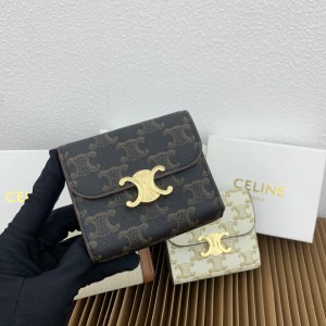 累積売上総額第１位！セリーヌ 男女兼用 折り財布 コピー 66889