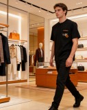 使い勝手良 2026 エルメス 新作 半袖Tシャツ 偽物