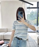 高品質 2026 シャネル 新作 半袖Tシャツ 偽物 2色