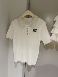 新色登場☆ 2026 ミュウミュウ 新作 半袖Tシャツ コピー