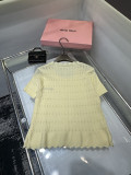 最安値挑戦 2026 ミュウミュウ 新作 半袖Tシャツ コピー  3色