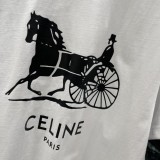 日本未入荷 ー 2026 セリーヌ 新作 半袖Tシャツ 偽物  2色