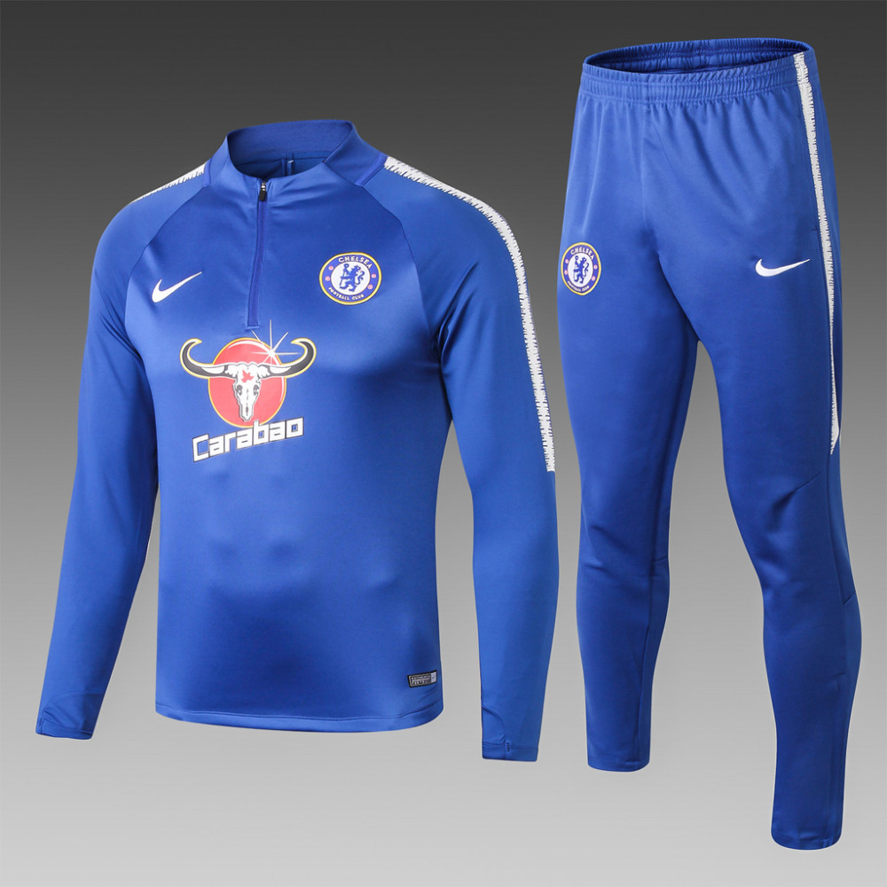 Chelsea Blue Full Zipper Training Jacket Kits 2019 20